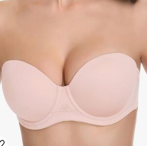 Wingslove Strapless Convertible Underwire Bra in Light Pink Size 34B